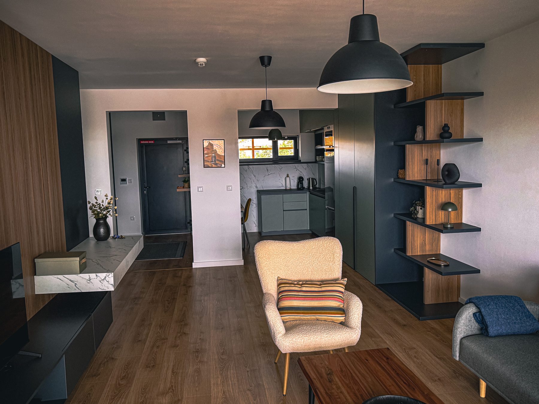 GLEAM Apartments – obývacia časť bytu