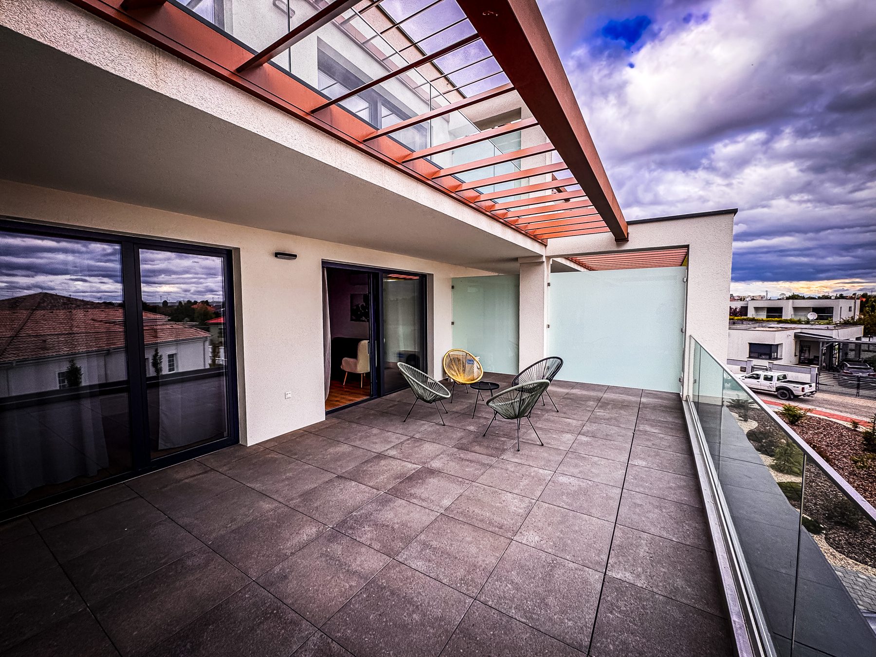 GLEAM Apartments – terasa apartmánu A